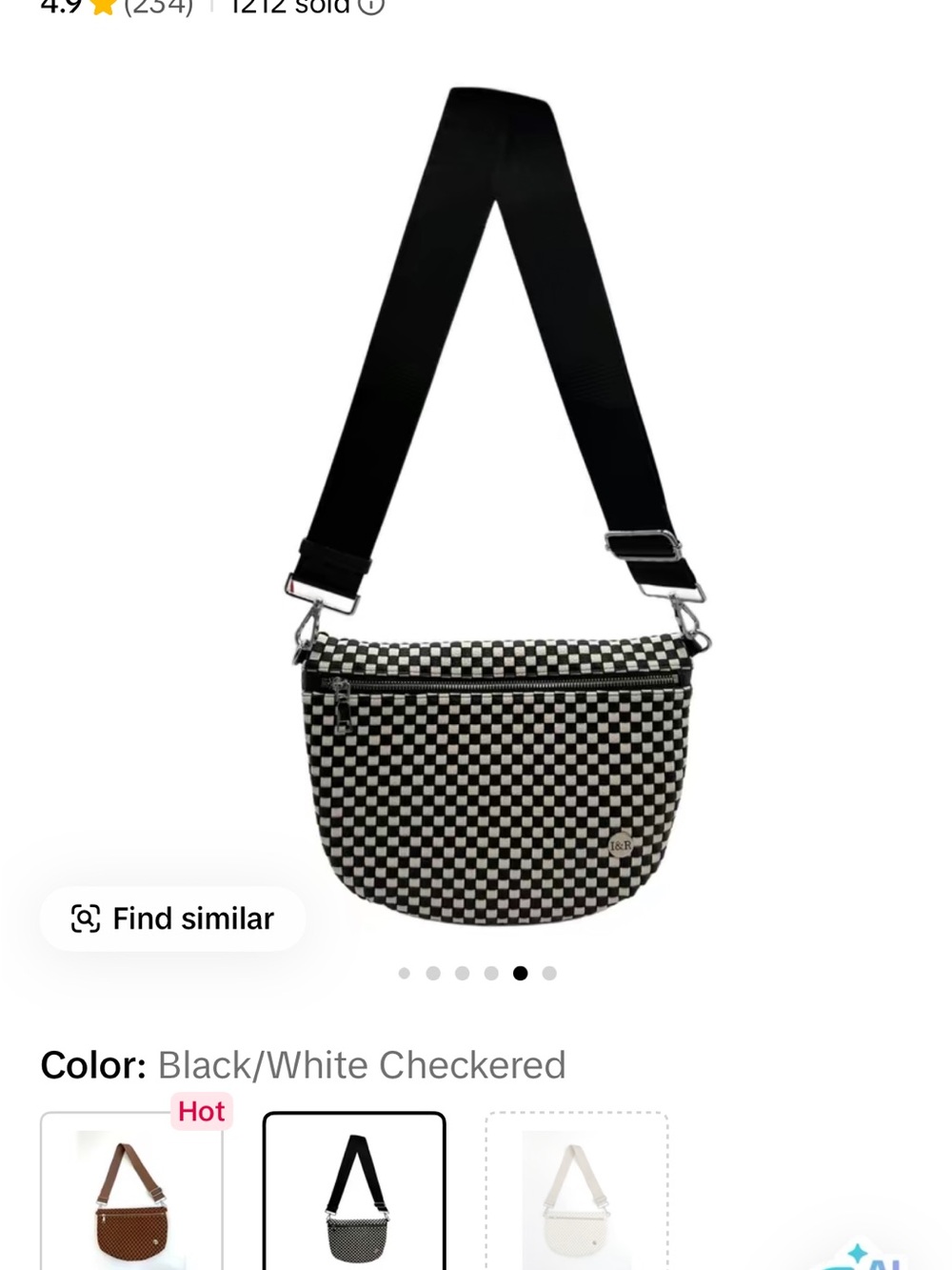 I&R black/white day in bag